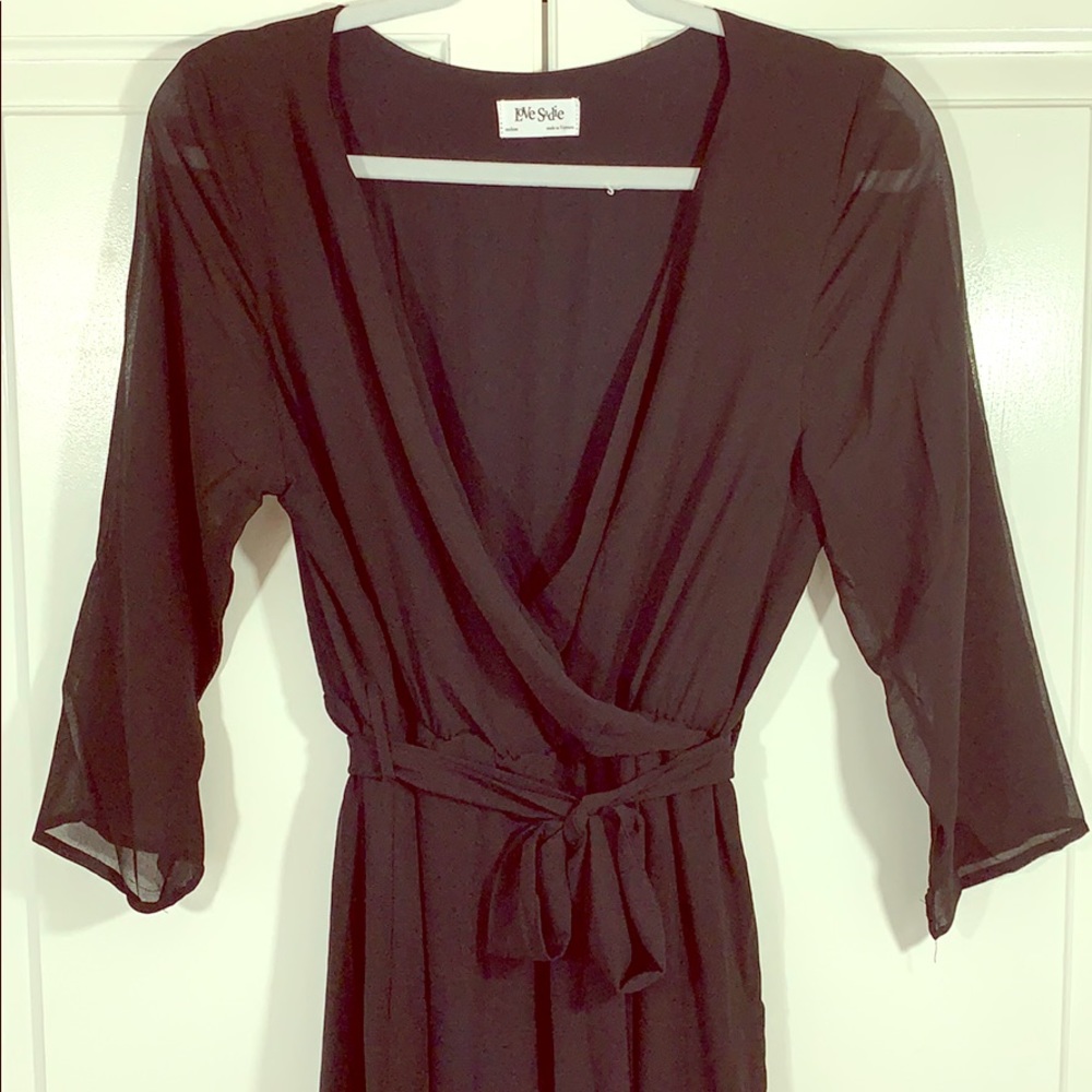 Black Wrap Dress